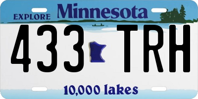 MN license plate 433TRH
