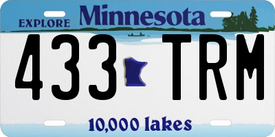 MN license plate 433TRM
