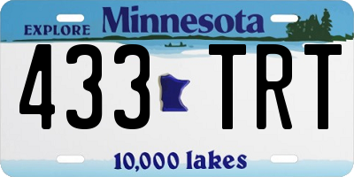 MN license plate 433TRT