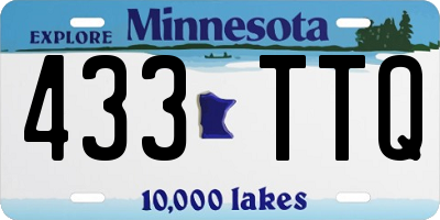 MN license plate 433TTQ