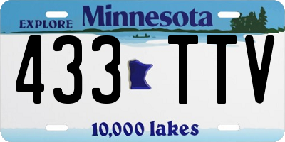 MN license plate 433TTV