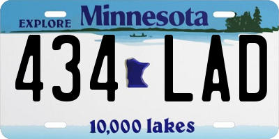 MN license plate 434LAD