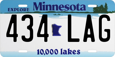 MN license plate 434LAG