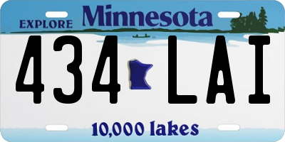 MN license plate 434LAI