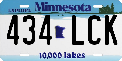 MN license plate 434LCK
