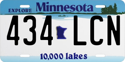 MN license plate 434LCN