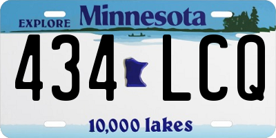MN license plate 434LCQ