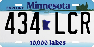 MN license plate 434LCR