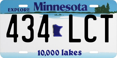 MN license plate 434LCT