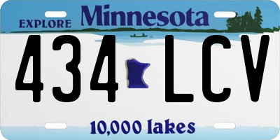 MN license plate 434LCV