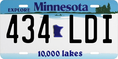 MN license plate 434LDI