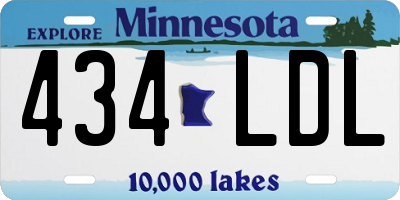 MN license plate 434LDL