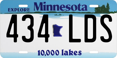 MN license plate 434LDS