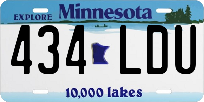 MN license plate 434LDU