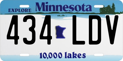 MN license plate 434LDV