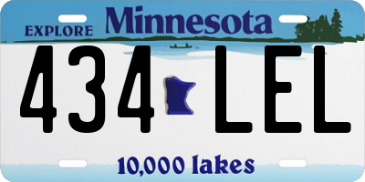 MN license plate 434LEL