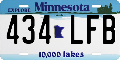 MN license plate 434LFB