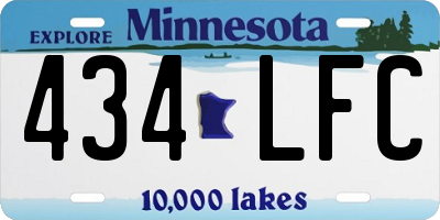 MN license plate 434LFC