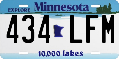 MN license plate 434LFM