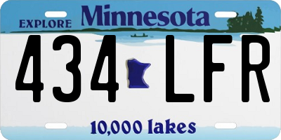 MN license plate 434LFR