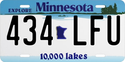 MN license plate 434LFU