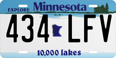 MN license plate 434LFV