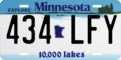 MN license plate 434LFY