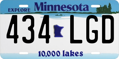 MN license plate 434LGD