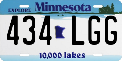 MN license plate 434LGG