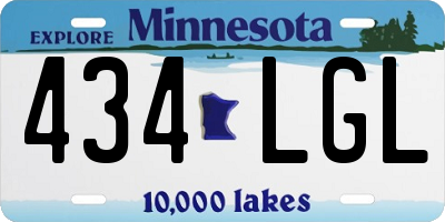 MN license plate 434LGL