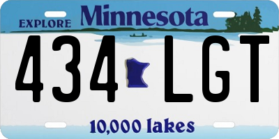 MN license plate 434LGT