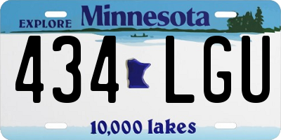 MN license plate 434LGU