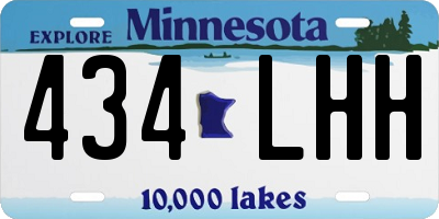 MN license plate 434LHH