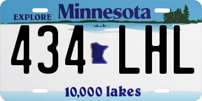 MN license plate 434LHL