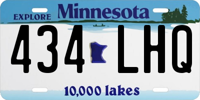 MN license plate 434LHQ