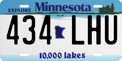 MN license plate 434LHU
