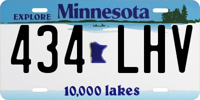 MN license plate 434LHV