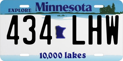 MN license plate 434LHW