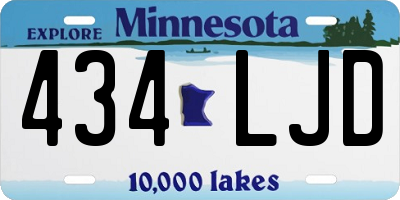 MN license plate 434LJD
