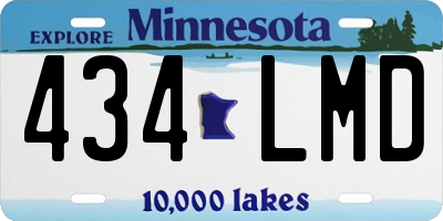 MN license plate 434LMD