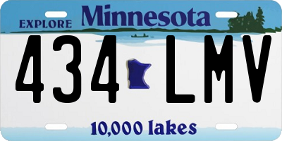MN license plate 434LMV