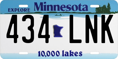 MN license plate 434LNK