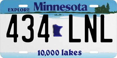 MN license plate 434LNL