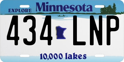MN license plate 434LNP