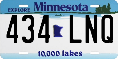 MN license plate 434LNQ