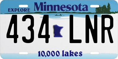 MN license plate 434LNR