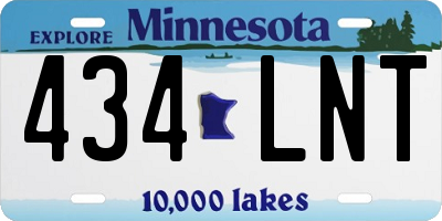 MN license plate 434LNT