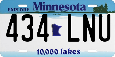 MN license plate 434LNU