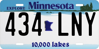 MN license plate 434LNY