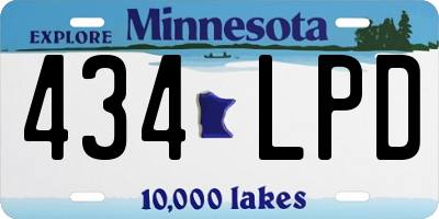 MN license plate 434LPD